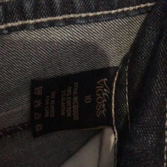NWOT Miss Vigoss Crop jeans dark denim size 10 - Picture 4 of 8